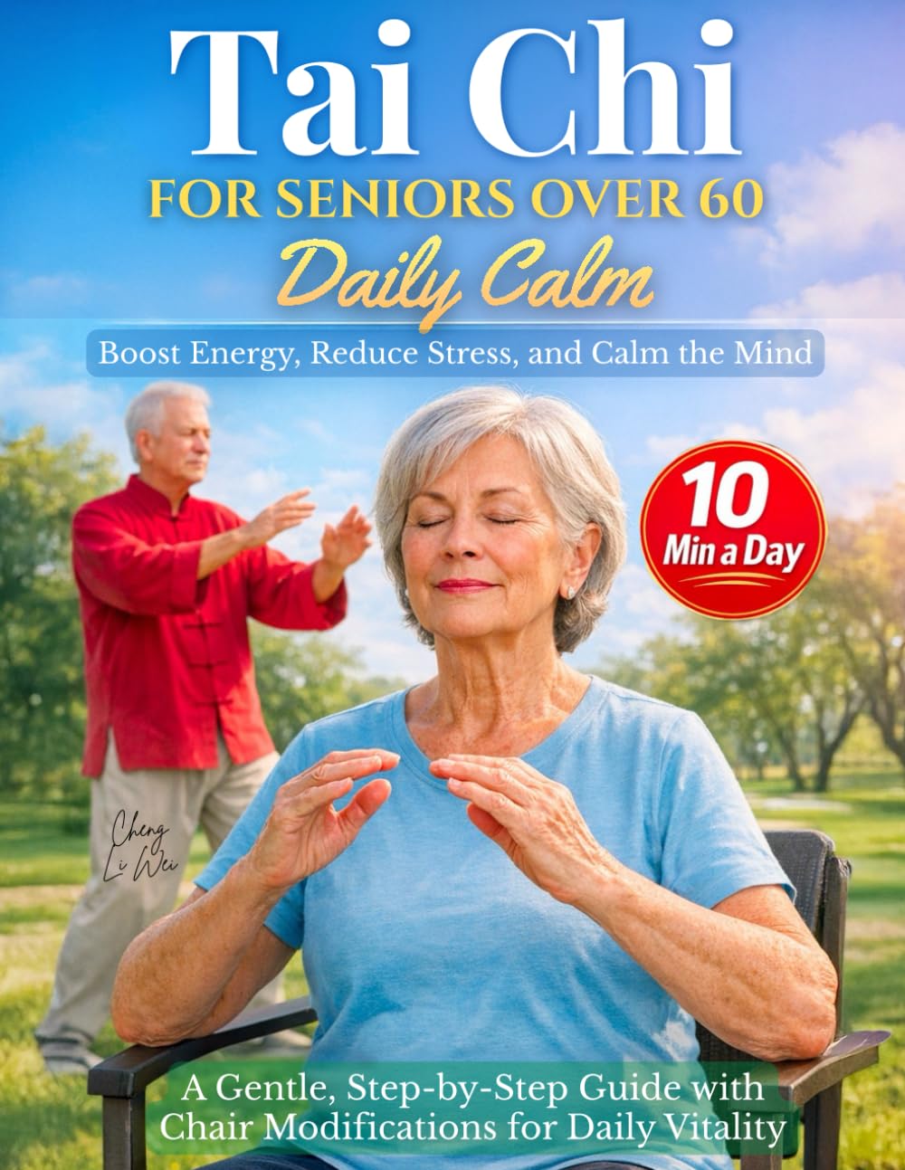 Tai Chi for Seniors Over 60 Daily Calm: Boost Energy, Reduce Stress, and Calm the Mind - A Gentle, Step-by-Step Guide with Chair Modifications for Daily Vitality