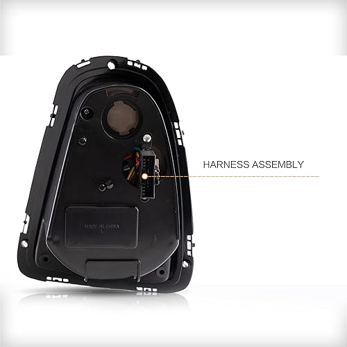 Miniatura 5 de VLAND Union Jack - Conjunto de luces traseras para BMW Mini Cooper R56 R57 R58 R59 2007-2013, lámpara trasera con DRL de arranque dinámico, luz