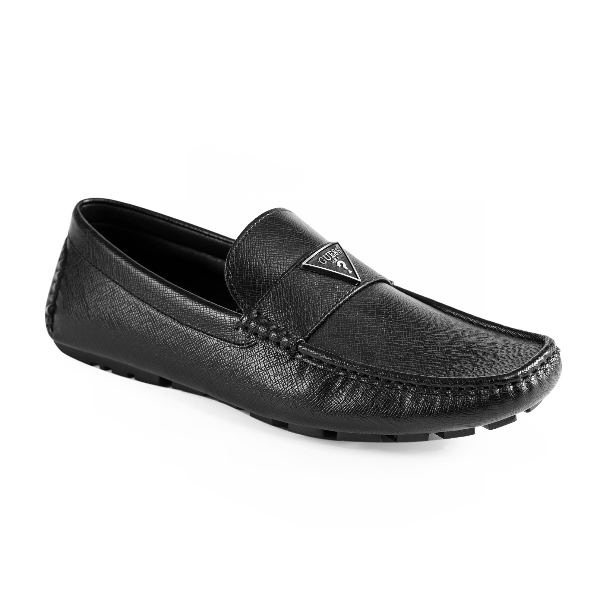 GUESS Men's Alai Driving Style Loafer, Black 001, 5.5 UK