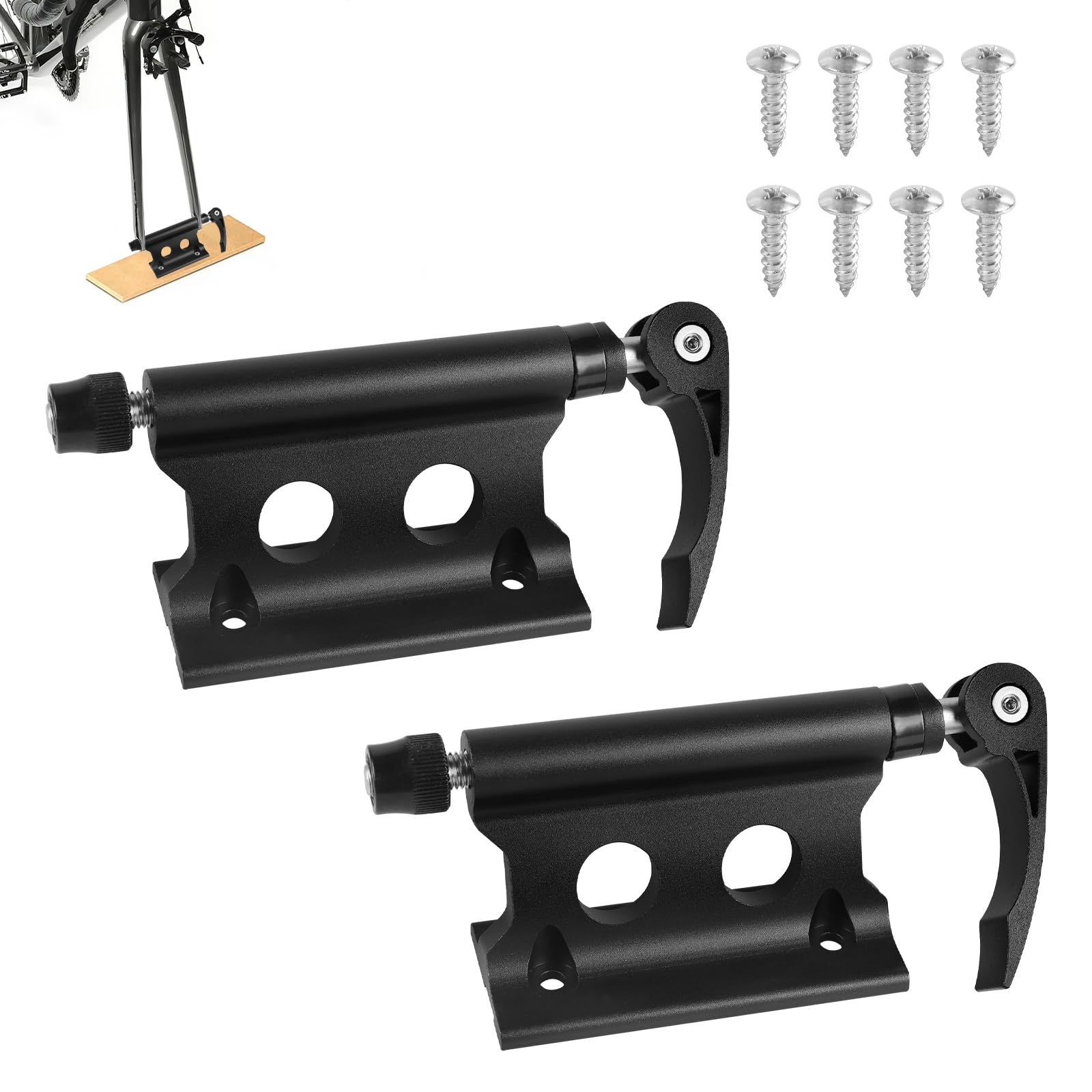 Support de fourche de vélo, fourche avant, clip fixe, en alliage d'aluminium, support de fourche de vélo avec blocage rapide pour camion, SUV, remorque (fermeture rapide)