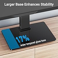 Vista 6 de PERLESMITH - Soporte giratorio universal para TV con soporte para televisores LCD OLED de pantalla plana/curva de 37 a 80 pulgadas - Soporte/base