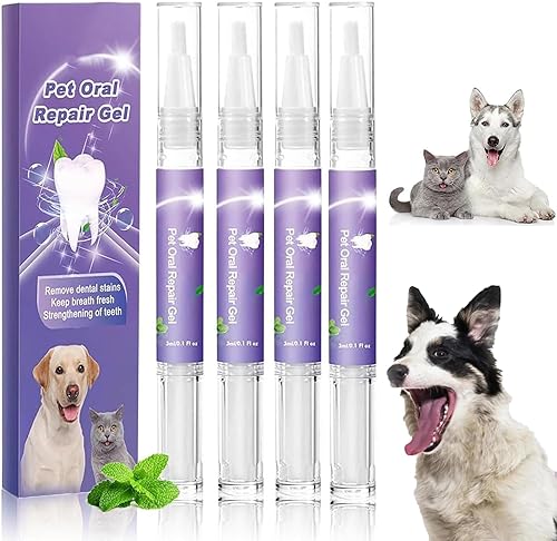 2025 New Pet Oral Restoration Whitening Gels,Pet Oral Repair Gel for Dogs,Dog Teeth Cleaning Pen,Pet Teeth Care Gels Cleaner Teeth & Fresher
