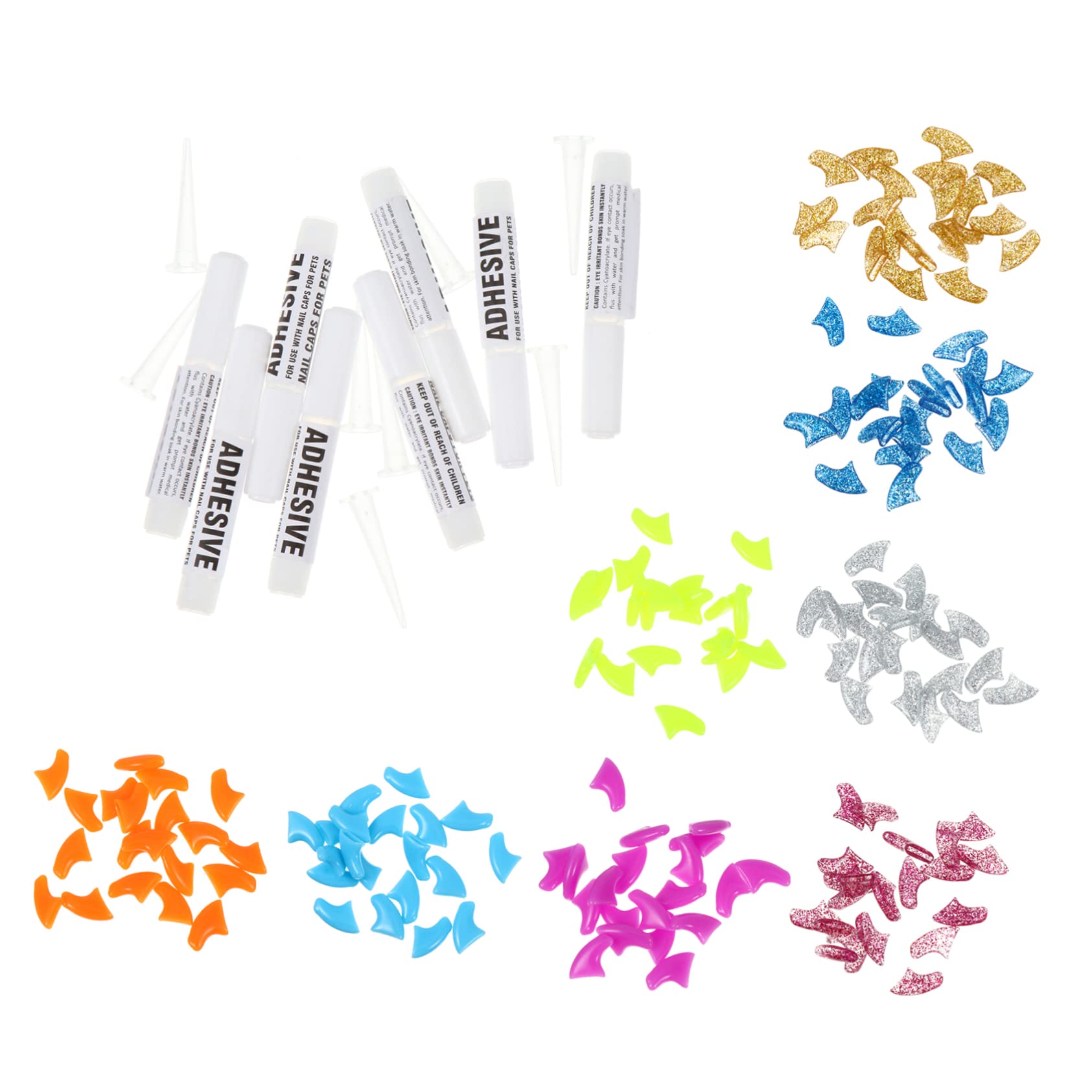 Beavorty 320pièces Couvre- pour Adhésives Griffes pour Animaux De Compagnie Accessoire Pratique Et