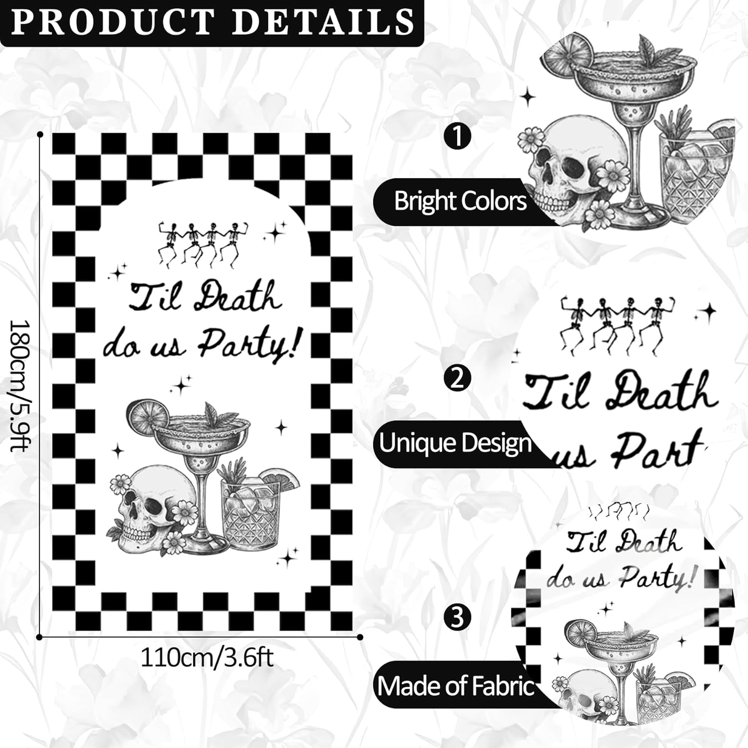 Till Death Do Us Party Bachelorette Decorations - 84pcs Balloon Garland Backdrop Arch Kit for Wedding Birthday, Bridal Shower Bachelorette Party Decorations
