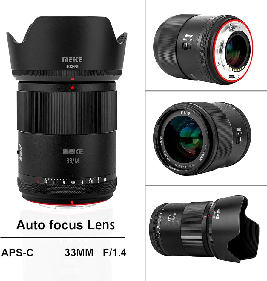MEIKE 33mm F1.4 AF 富士フイルム Xマウント Meike 33mm F1.4 APS-C Auto Focus Prime Lens for Fujifilm X Sony E