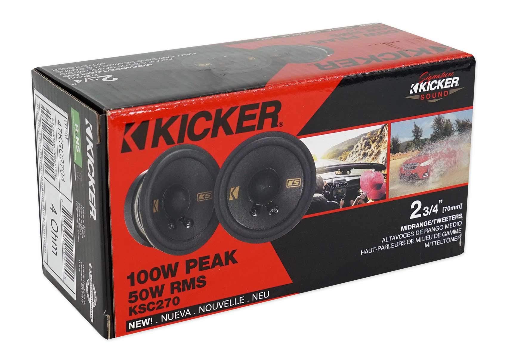 KICKER 47KSC2704 KSC Series Midrange 2 
