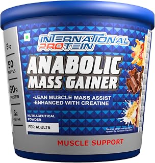 Anabolic Mass Gainer Powder | 5kg (11 lbs) Tri Flavour | 30g Protein with Creatine Monohydrate & DigeZyme | Weight Gainer ... Price In India