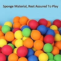 Vista 7 de 48 bolas de recambio Power Popper, bolas de espuma suave de aproximadamente 1.2 pulgadas de diámetro, bolas de espuma para pistolas de aire Popper