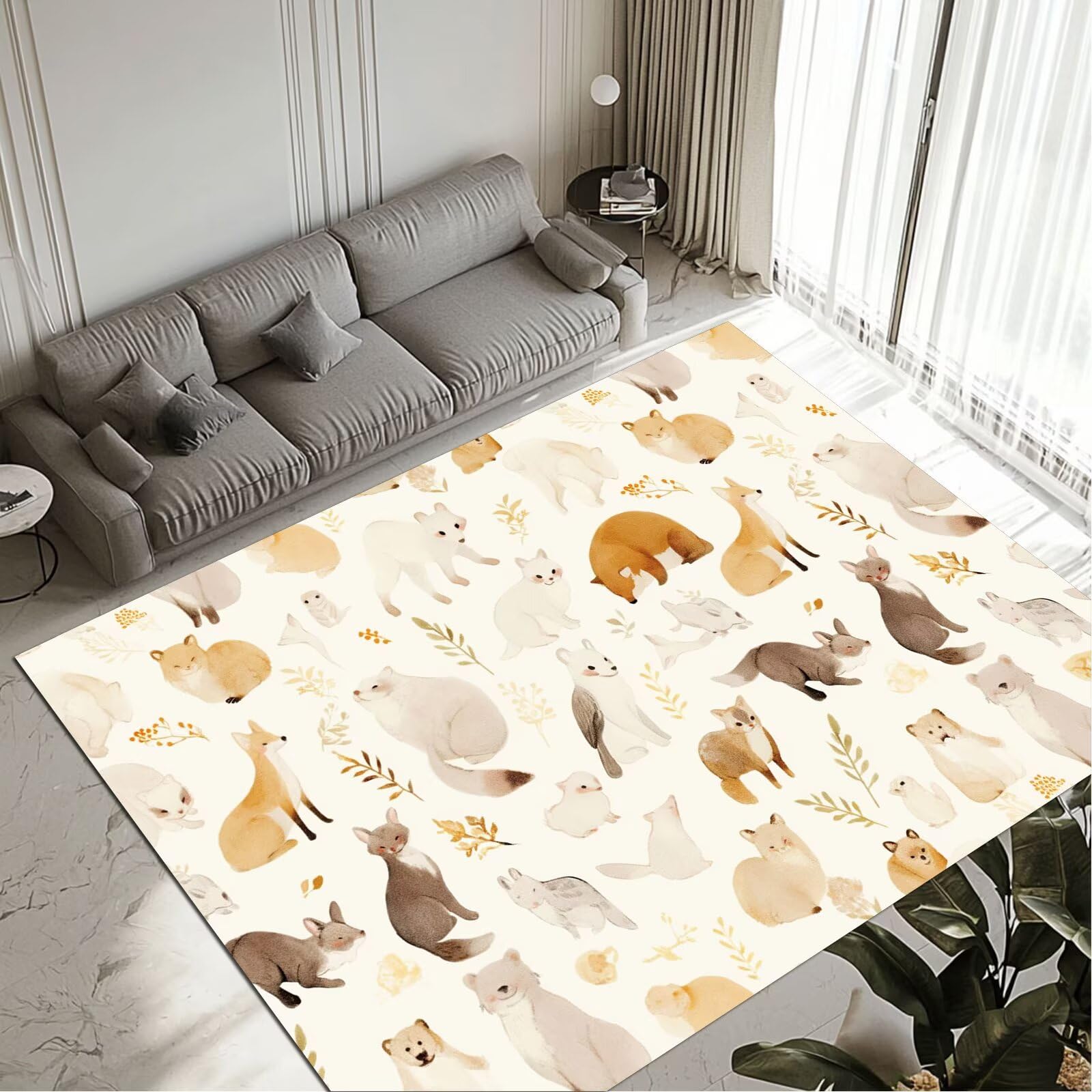 Tapis Forest imperméable et antidérapant lavable pour entrée et cuisine