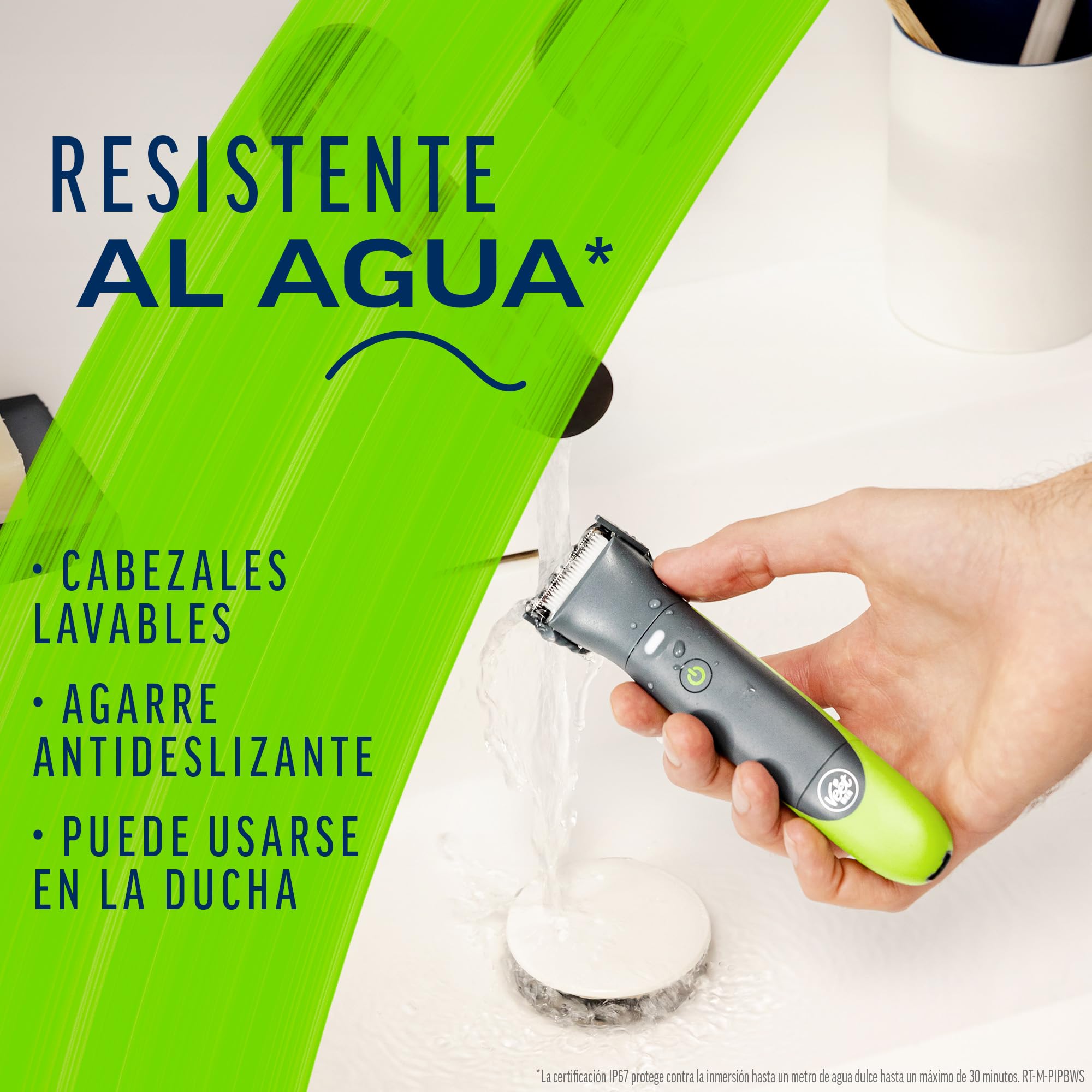Veet Total Pro, Recortadora para partes íntimas, Maquina de Afeitar Hombre Resistente al agua, con cargador USB, adecuado para el área del ingle, pecho, espalda, brazos, piernas, axilas, cabeza y cara