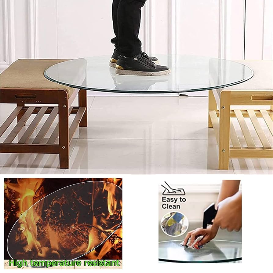 【スシ】円形ガラステーブル Amazon｜GLA-SSIC 円形 ガラスダイニングテーブル 90cm 丸