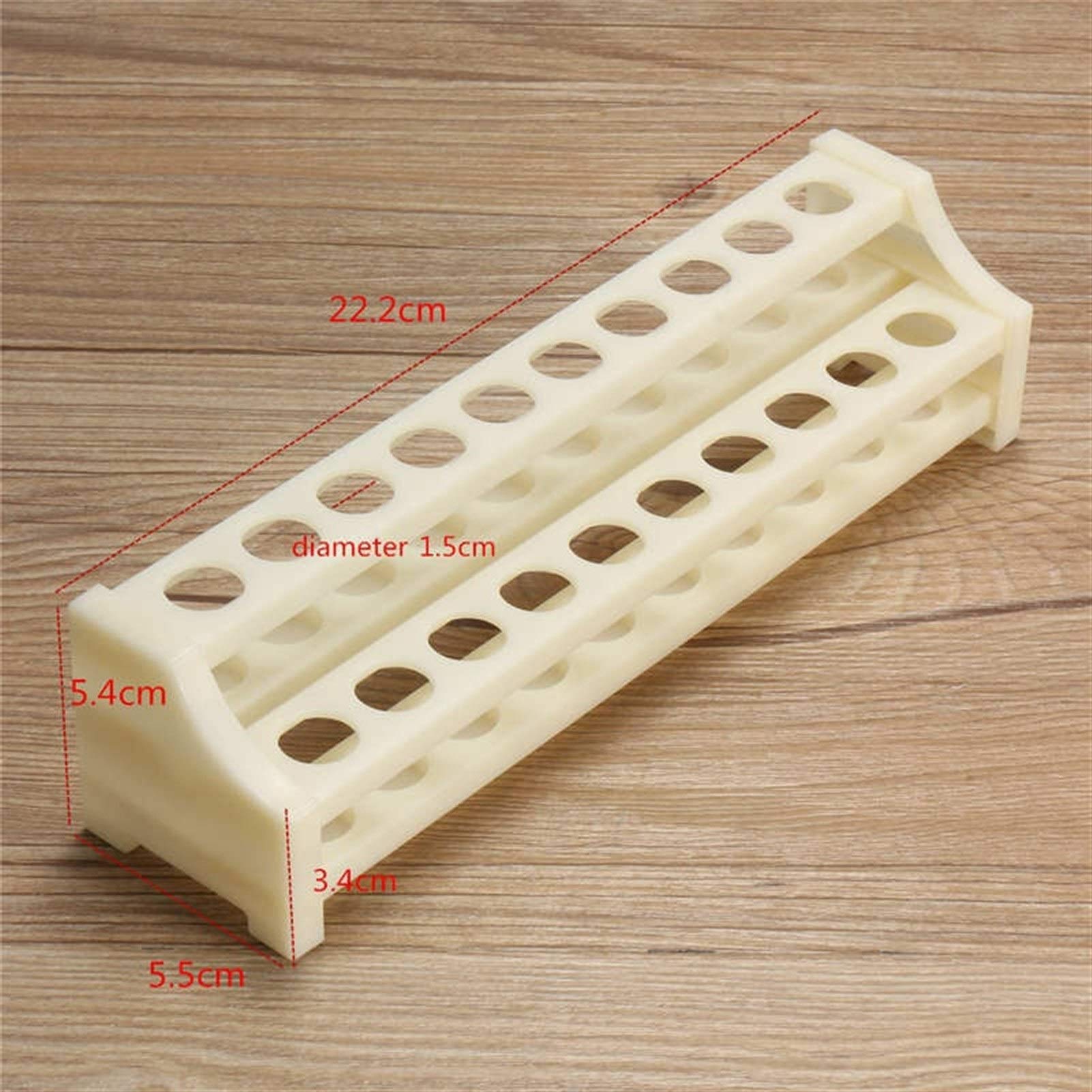 Porte-éprouvettes En Acrylique Pour Laboratoire - 8 Trous, Dimensions 15x7.5x7.5 Cm - Organisation Et Rangement Pour Salles De Classe Et Labos