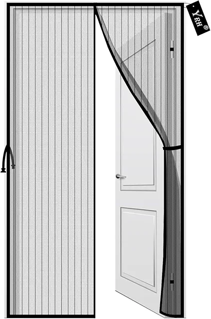 Cortina Antimoscas Magnética Autosellante - Negro 90x210 cm