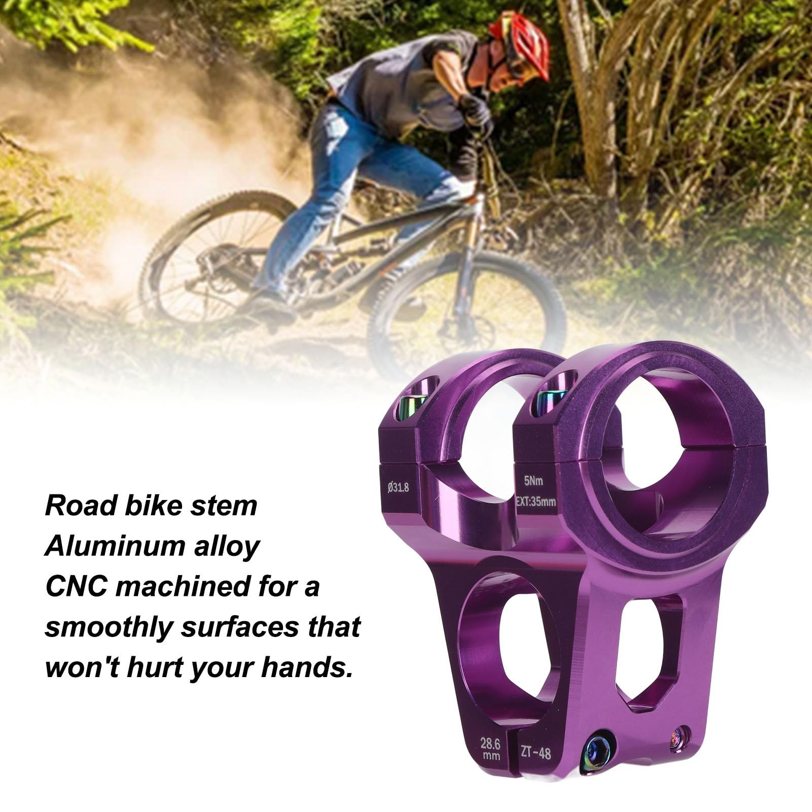 Mostek 31.8 MTB Mostek Roweru Górskiego, DIY Kierownica ze Stopu Aluminium Krótki Mostek do Większości Wymiany Mostka Roweru Szosowego