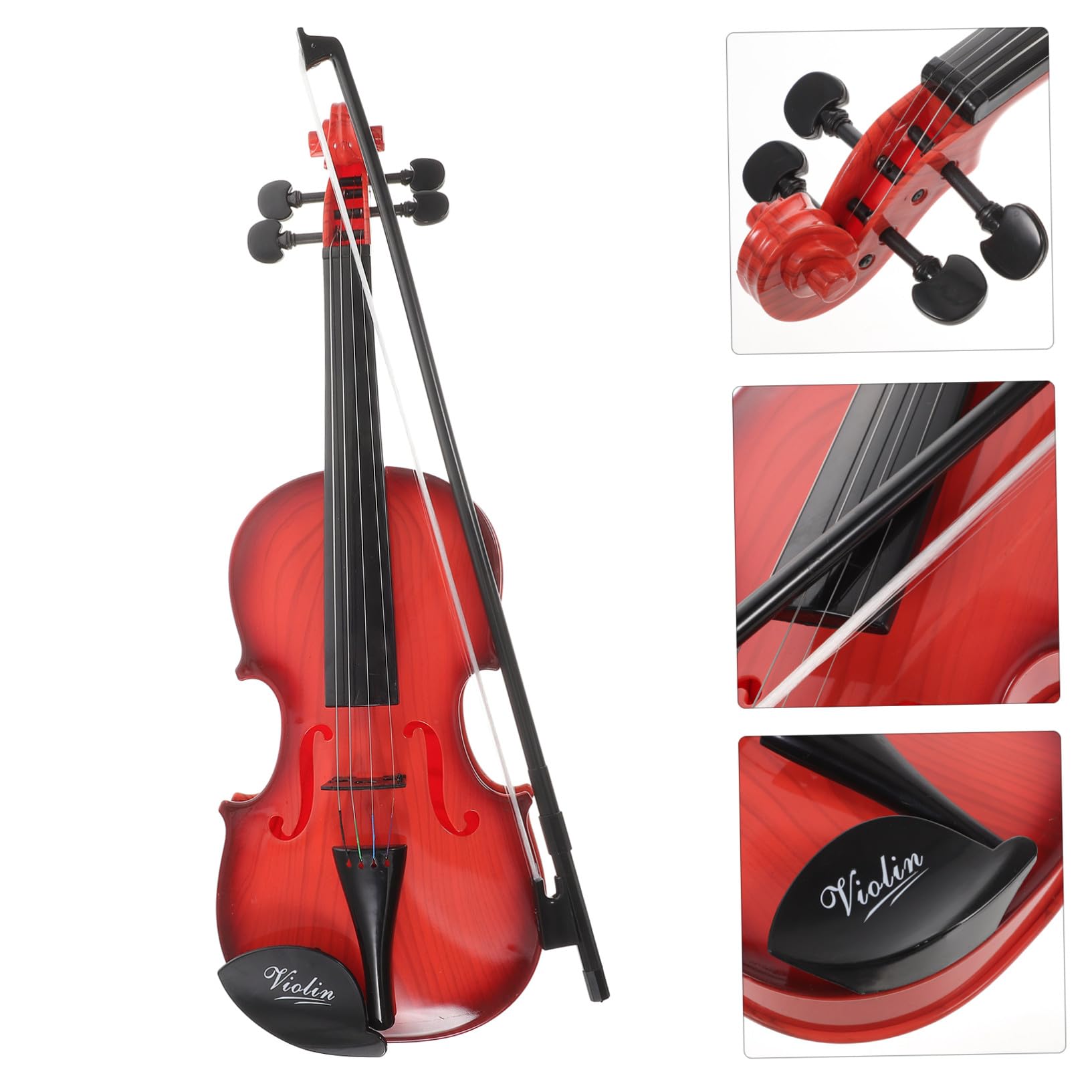 Violino Giocattolo per Bambini in Plastica, Strumento Musicale Piccolo | Back To School Party, Corda Simulata Arco, per Educazione Musicale e Regalo Compleanno