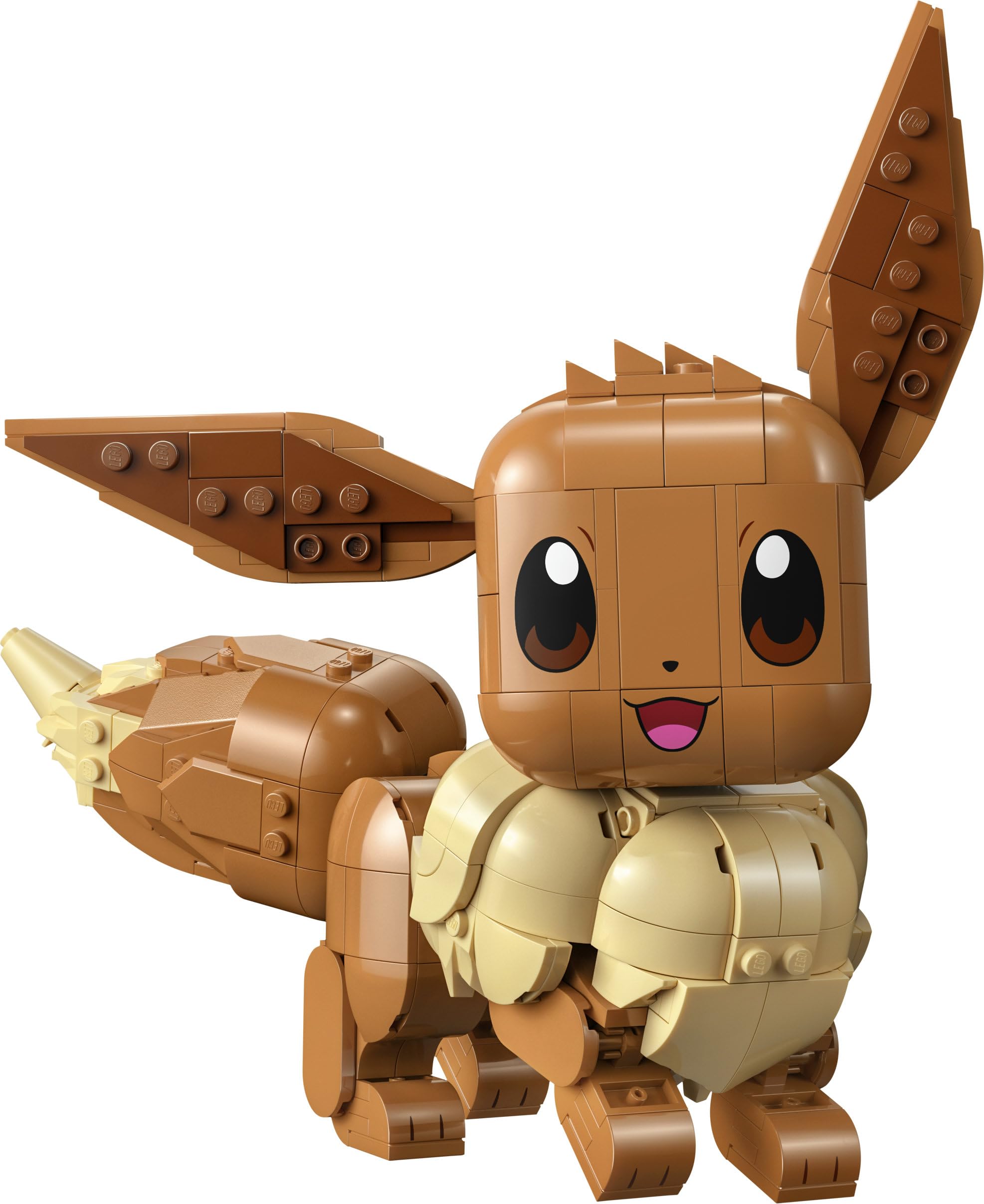 LEGO Pokémon Eevee - Kit de Construcción para Adultos - Maqueta 3D de Puzzle Anime - Figura Articulada con Extremidades, Orejas y Cola Móviles - Decoración de la Habitación - Regalo Gamer - 72151
