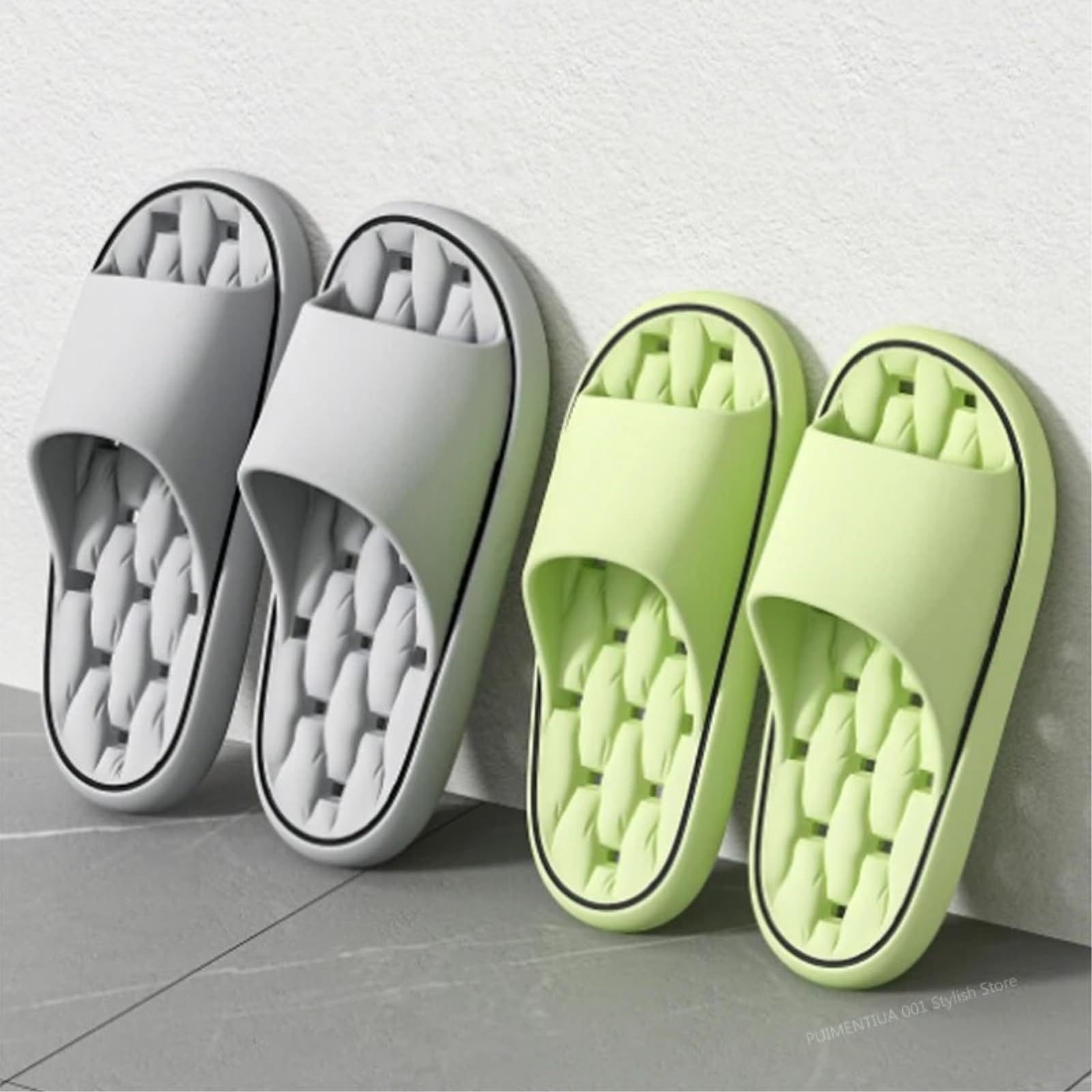 Pantoufles maison anti-glisse et séchage rapide | Claquettes de douche légères en EVA