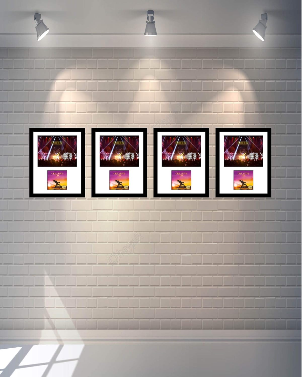 Creative Picture Frames 8" x 10" Photo CD Music Frame with White Matting Displays Picture and Jewel Cover Self Standing or Wall Display