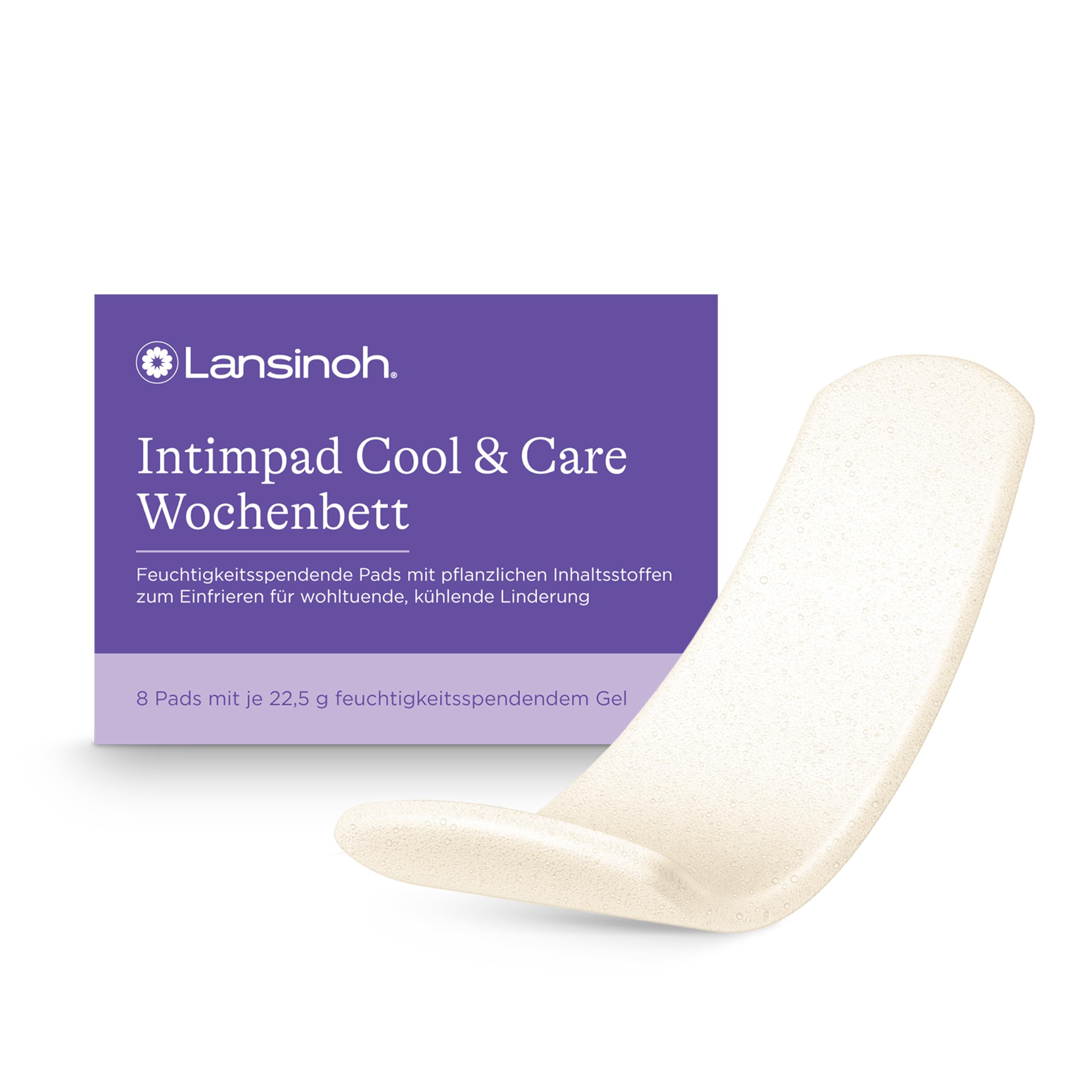 Lansinoh Intimpad Cool & Care​ - maximaler Kühlkomfort & Pflege im Wochenbett - feuchtigkeitsspendendene Gel-Pads mit Bio Aloe Vera und Hamamelis - 8 Stück