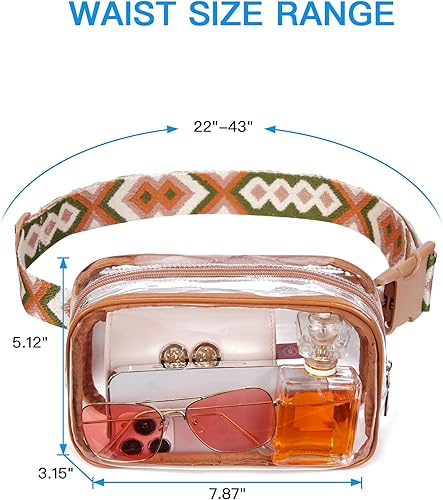 Miniatura 3 de Telena Riñonera transparente para eventos de estadio, bolso cruzado aprobado para conciertos