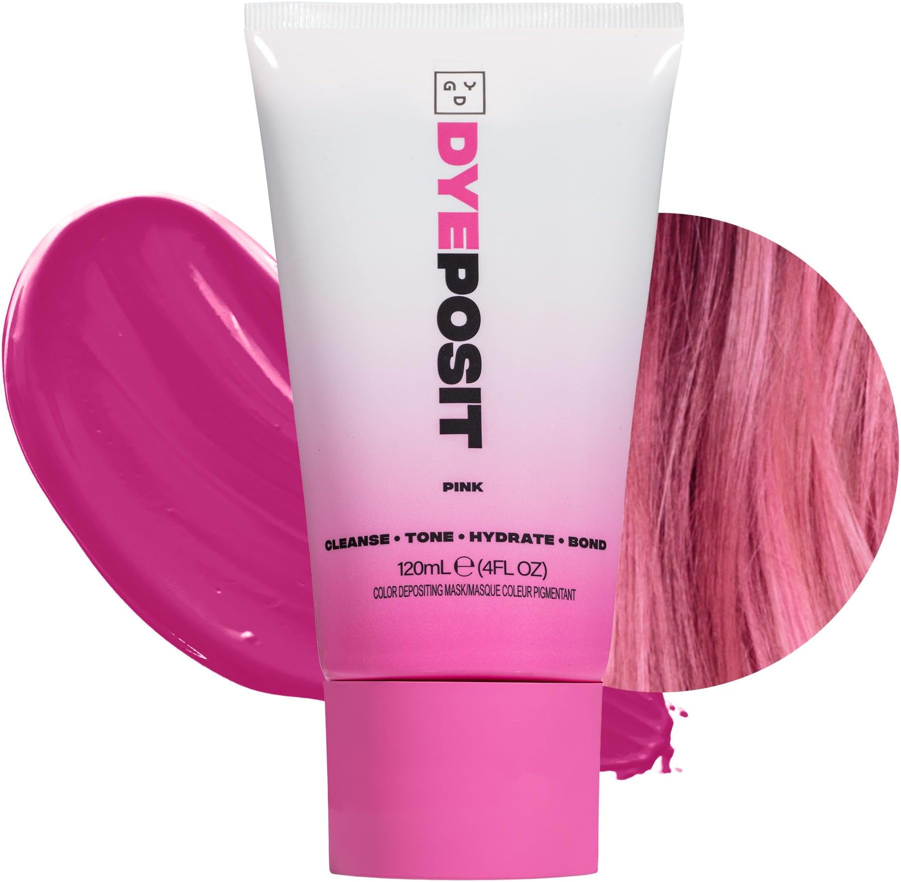 Good Dye Young DYEposit Color Depositing Conditioner (Pink) - Color Depositing Mask and Fresh Luxury Colorwash