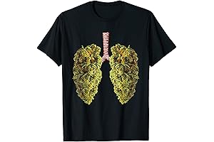 Funny Weed Lung Marijuana Bud T-Shirt - THC Lung TShirt