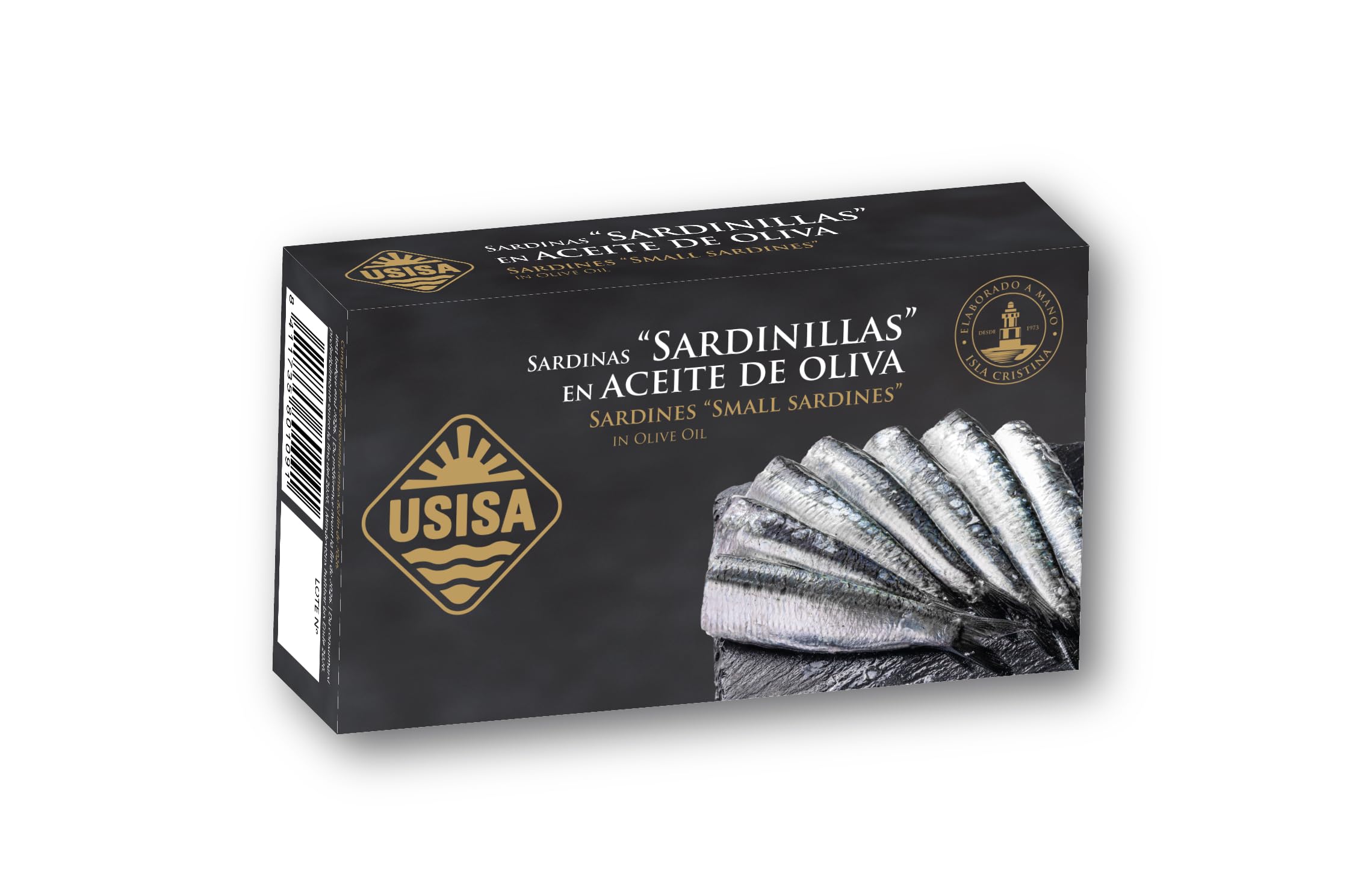 Sardinillas en Aceite de Oliva de USISA - Conserva de Pescado | Pack de 5 Latas de 120g