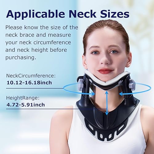 Miniatura 6 de ALPHAY Estirador de cuello de tracción cervical, tirantes de cuello para dolor de cuello y apoyo, dispositivos de tracción cervical ajustables para