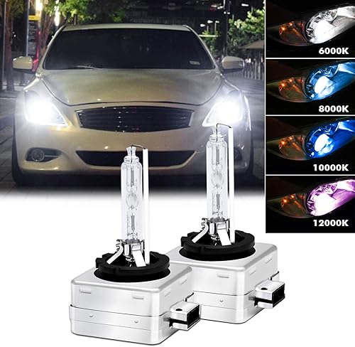 Miniatura 6 de Xotic Tech - Bombillas HID D3S D3R D3C para faros delanteros de haz alto y bajo, reemplazo directo de 35 W (6000 k xenón blanco)