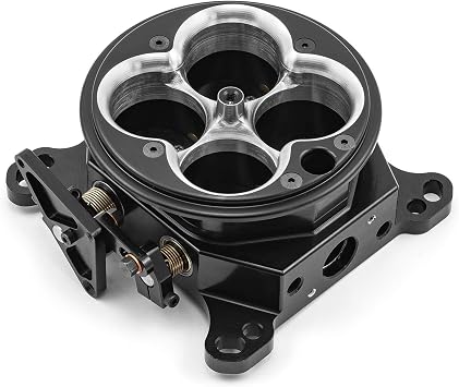 Speedmaster PCE138.1014.01 1200 Cfm 4 Barrel 4150 Billet CNC Machined Throttle Body - Black