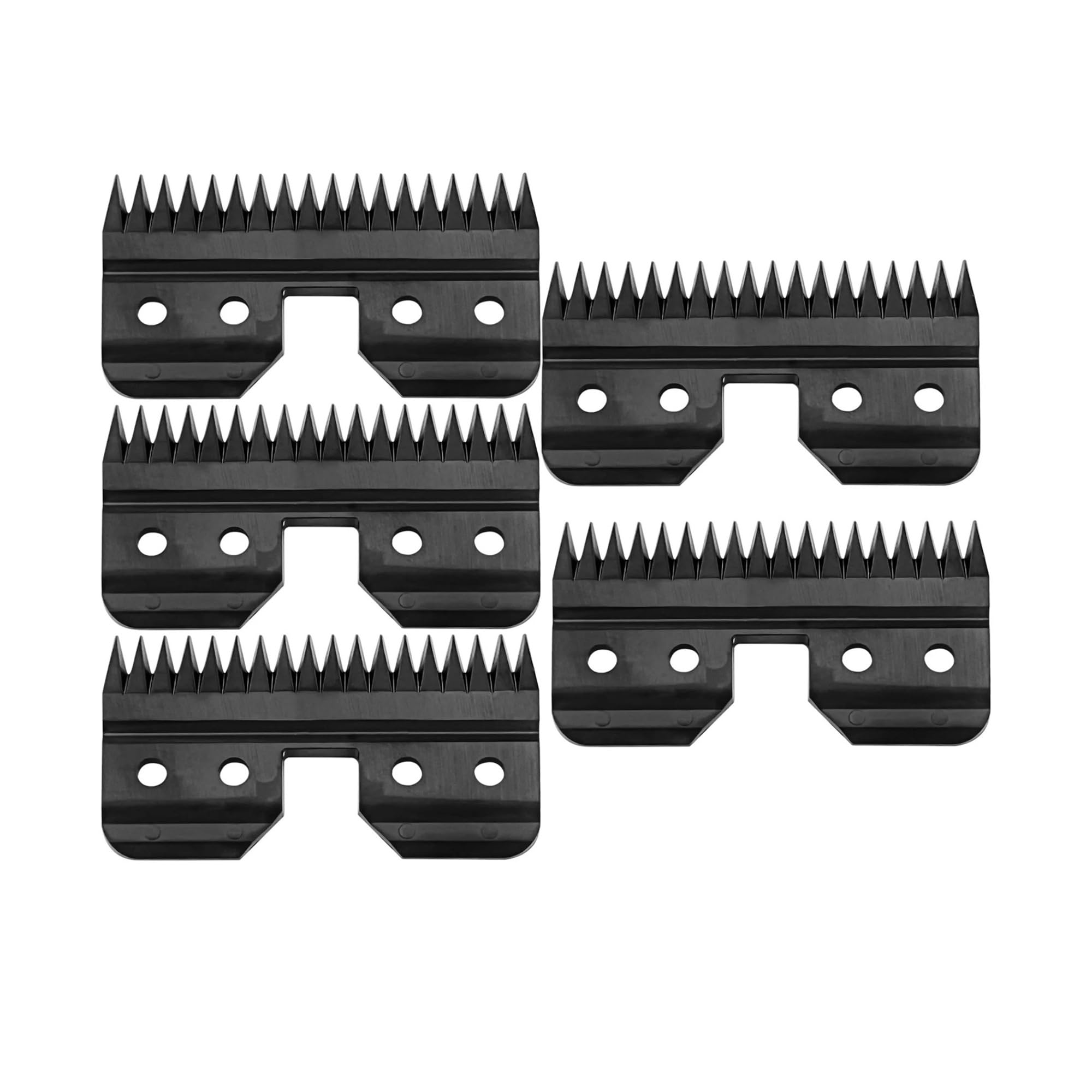 Lames De Rechange Noires À Alimentation Rapide, 5 Pièces, Compatibles avec Andis, Compatibles avec OSTE, Série De Tondeuses en Lame en Céramique