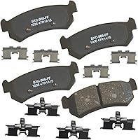 Vista 221 de Pastillas de freno traseras cerámicas Bendix Premium SBC1337 para Cadillac CTS 2014-2008, SRX 2016-2010, Chevrolet Camaro 2015-2010, Saab 9-4X 2011