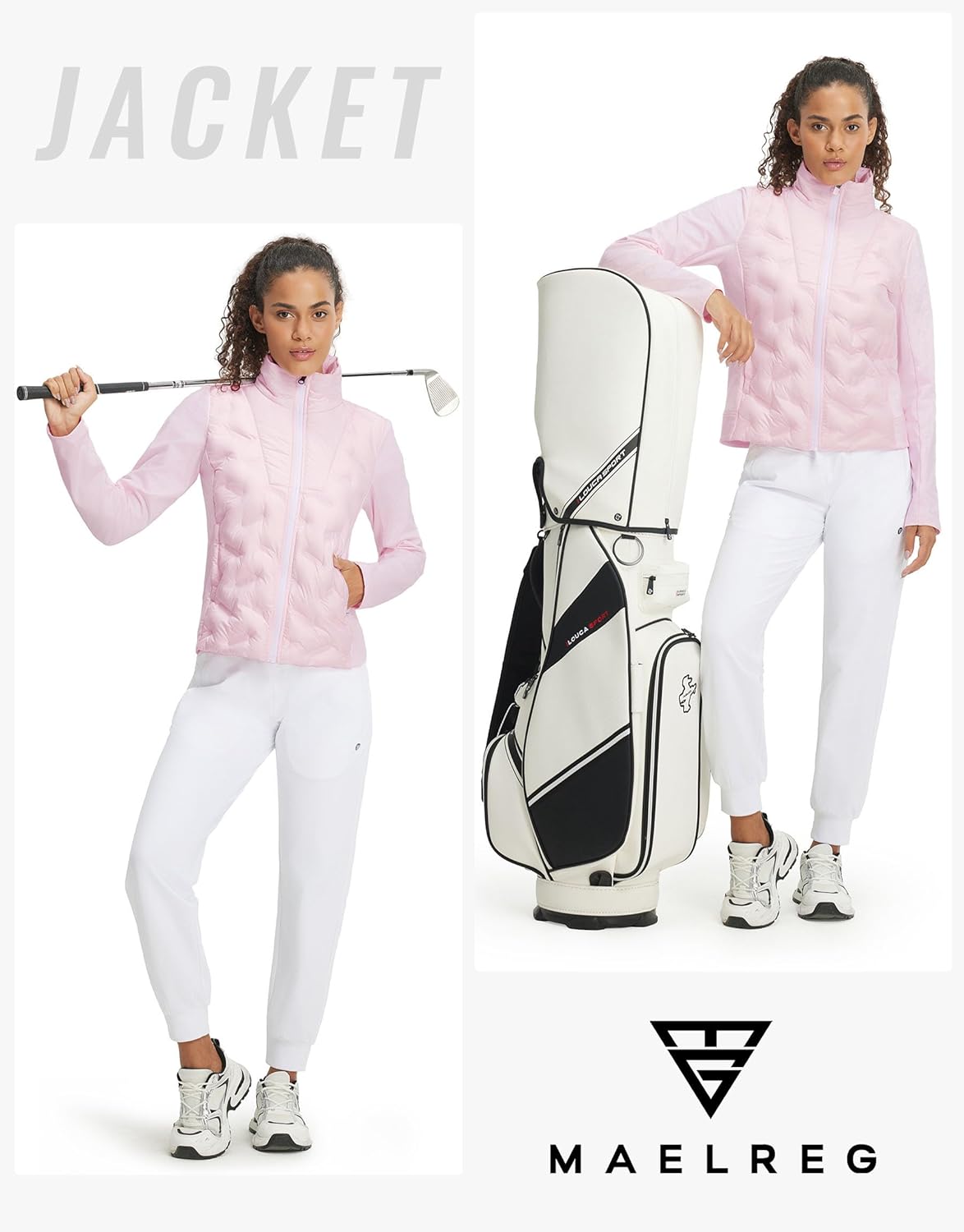 M MAELREG Womens Lightweight Insulated Puffer Jacket Fleece Lined Full Zip Jackets for Running Hiking Winter Fall Wear - Image 6