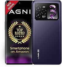 Lava Agni 3 5G (Heather Glass, 8GB+128GB) | India's 1st Dual AMOLED | Dimensity 7300X | 50MP Triple AI Camera | 66W Fast Charge, 5000 mAh Battery | Clean UI | Free Replacement @ Home | Without Charger