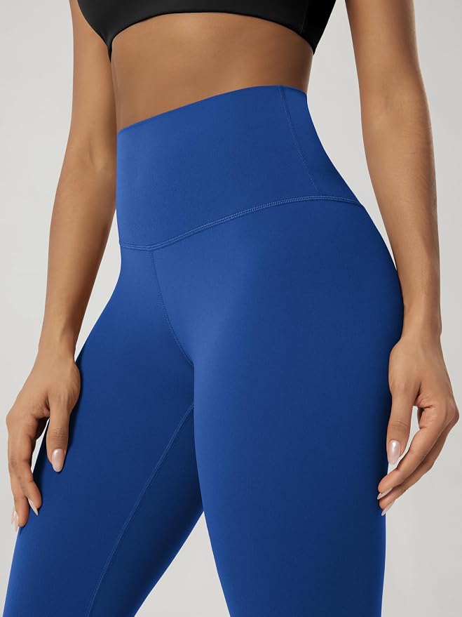 Capris de yoga suaves para mujer talle L color azul miniatura 5