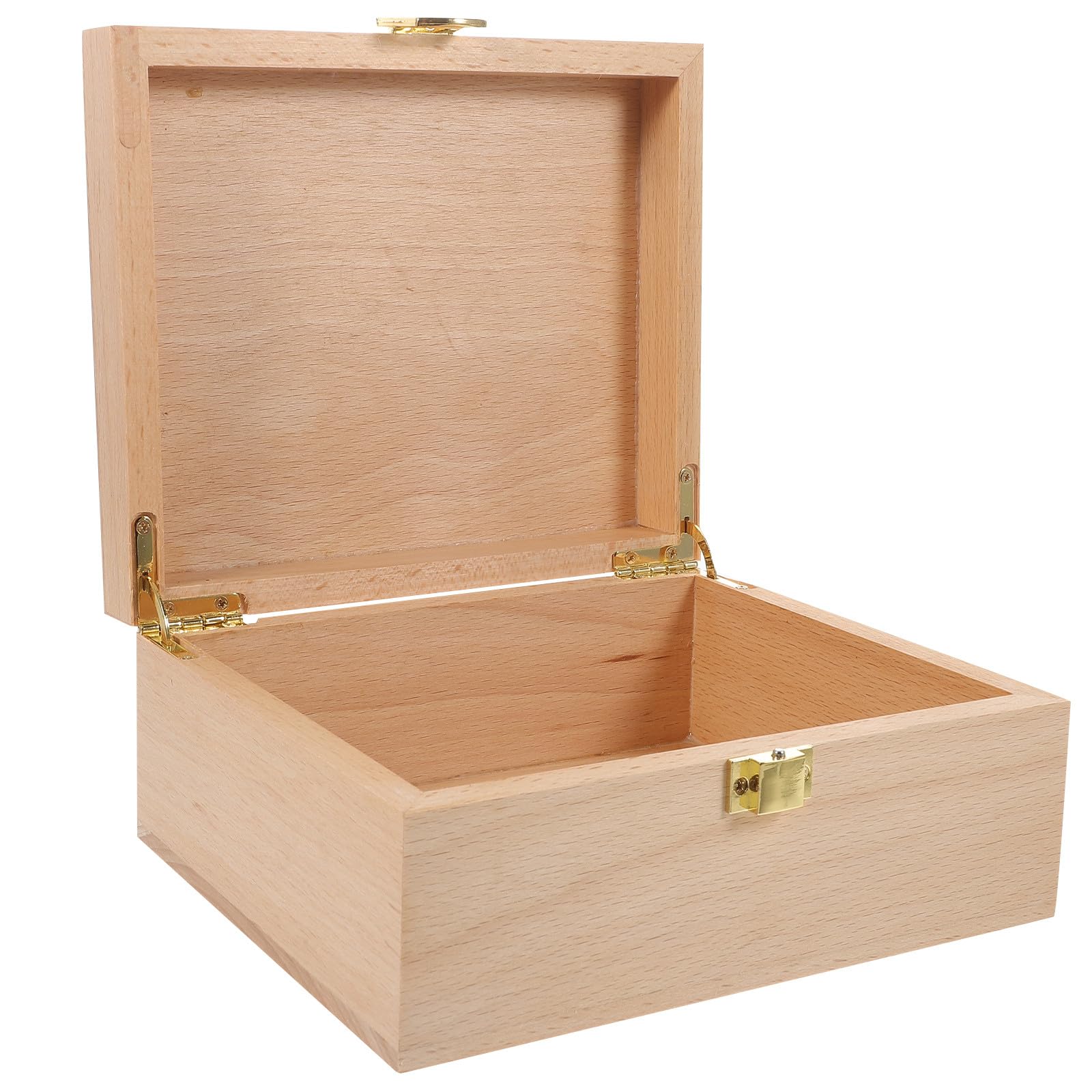 Supvox Kleine Holzkiste als Schmuckaufbewahrungsbox mit Feiner Politur Praktische Geschenkverpackung für Schmuck und Zigarren im Zuhause