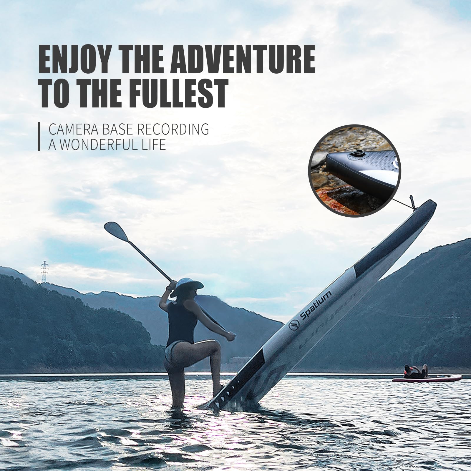 Inflatable Paddle Board Stand Up Paddle Boards with Premium Sup Accessories Including Backpack,Fins, Leash, Paddle, Pump, Sup Paddleboard for Adults