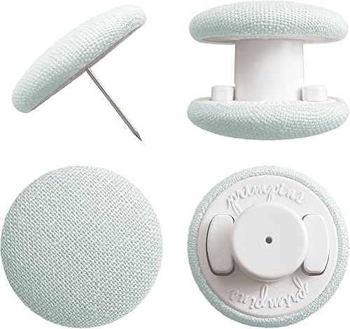 Primpins Clips de edredón - Versión 2023 - 20 colores disponibles - Cierre de pasador de bloqueo - Botones de tela de lino de perfil bajo - Evita