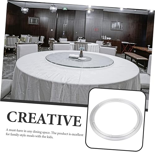 Miniatura 3 de GANAZONO Mesa giratoria Mesa de comedor Accesorios de escritorio Tocadiscos redondos Giratorios Rodamiento giratorio redondo para rotar Estante de