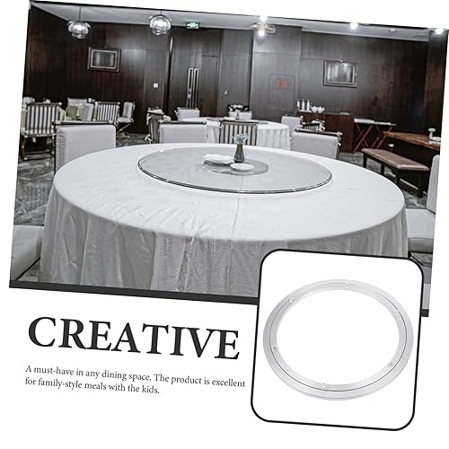 Miniatura 3 de GANAZONO Mesa giratoria Mesa de comedor Accesorios de escritorio Tocadiscos redondos Giratorios Rodamiento giratorio redondo para rotar Estante de