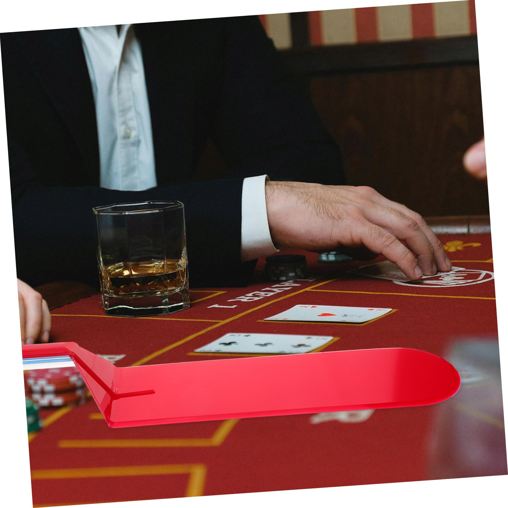 BESTonZON 2St Spielkartenschaufel heriditary Spielkarten Poker-Zubehör Spieltisch Zubehör Kartenmischer Pokerkarten Kartenspielen Desktop-Händler Haushalts-Poker-Versorgung Plastik