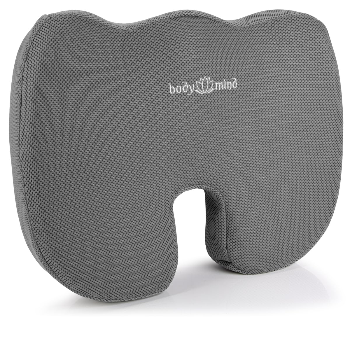 Orthopaedic seat cushion Wedge cushion Ergonomic chair cushion Office chair cushion; Car seat cushion; Pain-reducing, Promotes blood circulation, Relieves pressure on coccyx & spine (H3 - Hard)