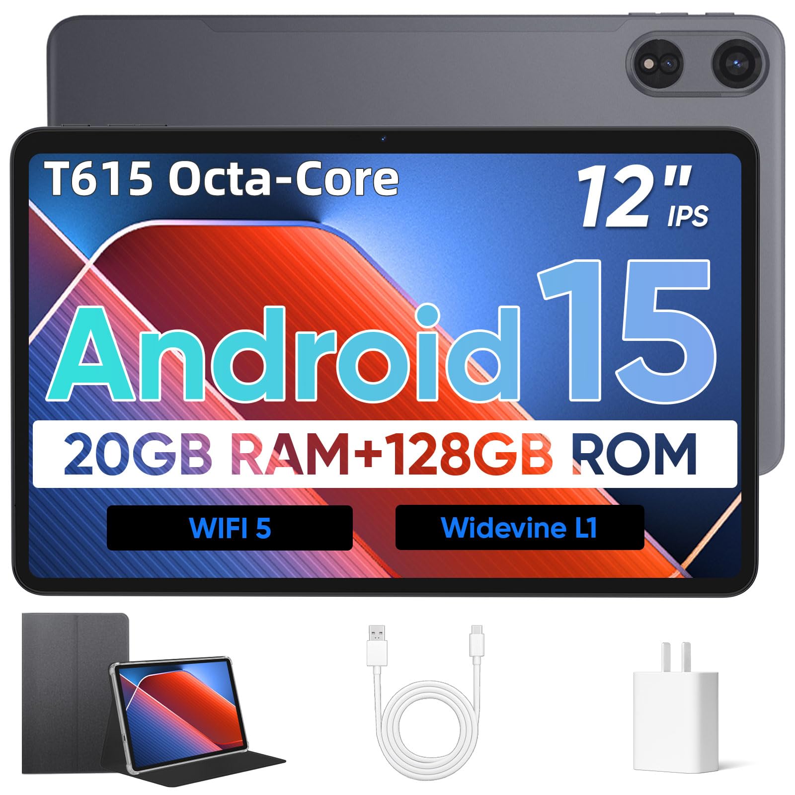 【Android 15 タブレット 12インチ 2K IPS大画面】 Black Android 15 タブレット 12インチ 2K IPS大画面】 Black Amazon.co.jp