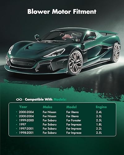 Vista 332 de SCITOO 700188 Reemplazo del motor del ventilador HVAC con jaula de ventilador para Toyota Tacoma 2005-2015, reemplazo OE - 87103-04043, 87103-04044