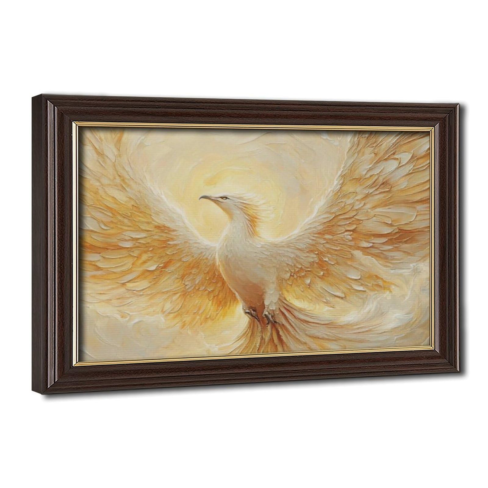Bareronor Beautiful Phoenix Bird Canvas Poster Bedroom Decor Landscape Office Room Decor Gift 12" L X 18" W