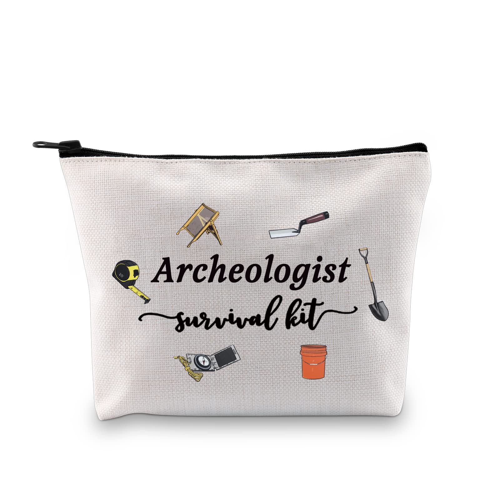 GJTIM Archeologist Appreciation Graduation Gift Archeologist Survival Kit Makeup Travel Bag for Excavator Women (Survival Archeologist Bag)