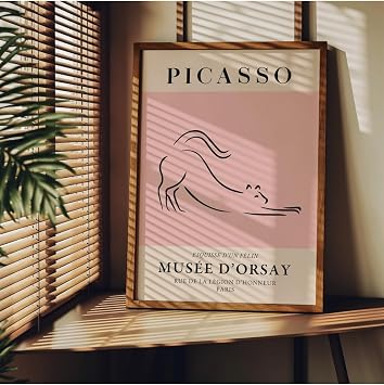 Fark Tan t m Picasso  er evesiz Poster, Modern Dekoratif  er evesiz Poster, Tablo, Picasso-4, 40 x 50