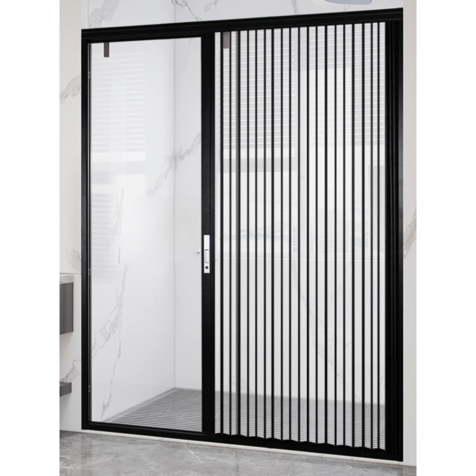 Porte Accordéon Interieur Porte Pliante en Acrylique Transparent avec Sécurité Enfant, Porte Accordéon en Métal de Salle de Bains de Cuisine Interne, Paravent Coulissant en Accordéon pour Diviseur de