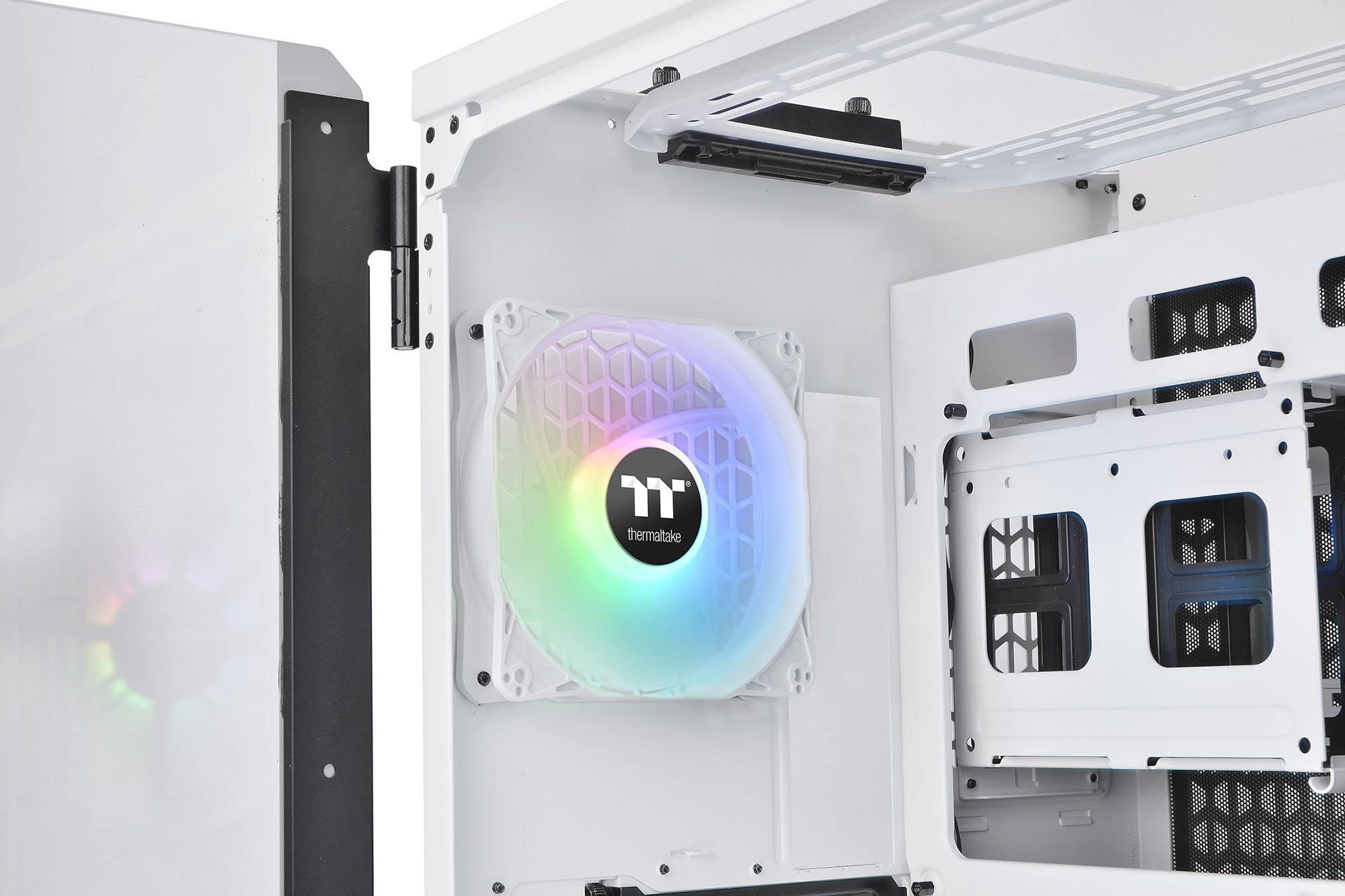 Thermaltake View 51 TG ARGB Edition Snow | PC-Gehäuse | E-ATX-Kompatibel | 2X vorinstallierte 200mm Lüfter | 4mm Tempered Glass | Weiß