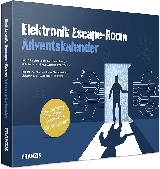 Franzis 67154 7 Escape Room Advent Calendar 24 Electronic Puzzles For franzis-67154-7-escape-room-advent-calendar-24-electronic-puzzles-for